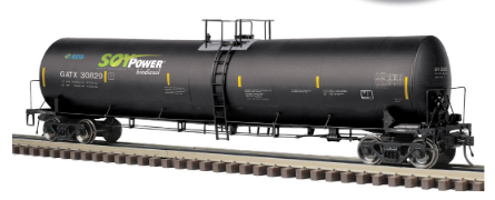 Atlas O Soy Bio Fuels  25,500 gal tank car,  3 rail or 2 rail