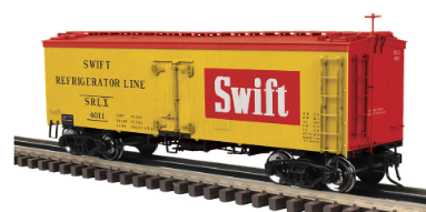 Atlas O Swift frig lines (1949) 36' Wood Reefer, 3 rail or 2 rail