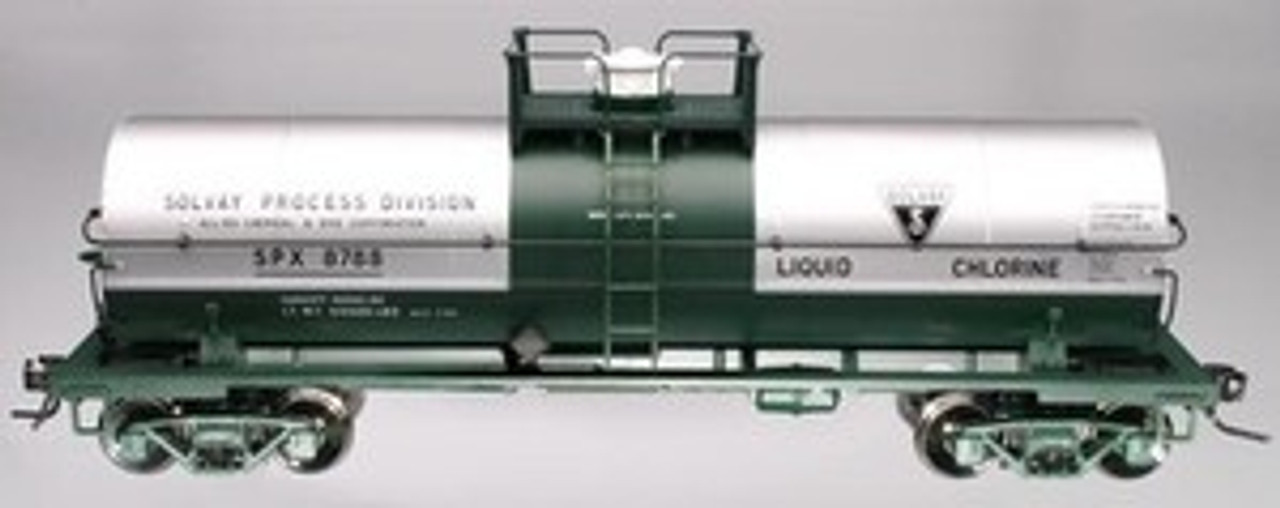 Atlas O Solvay 11,000 gallon tank car, 3 rail or 2 rail