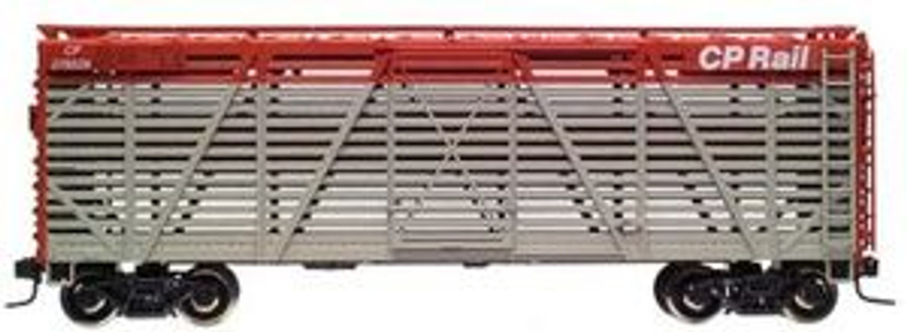 Case of 4 Atlas O CP 40' stock car, 3 rail or 2 rail