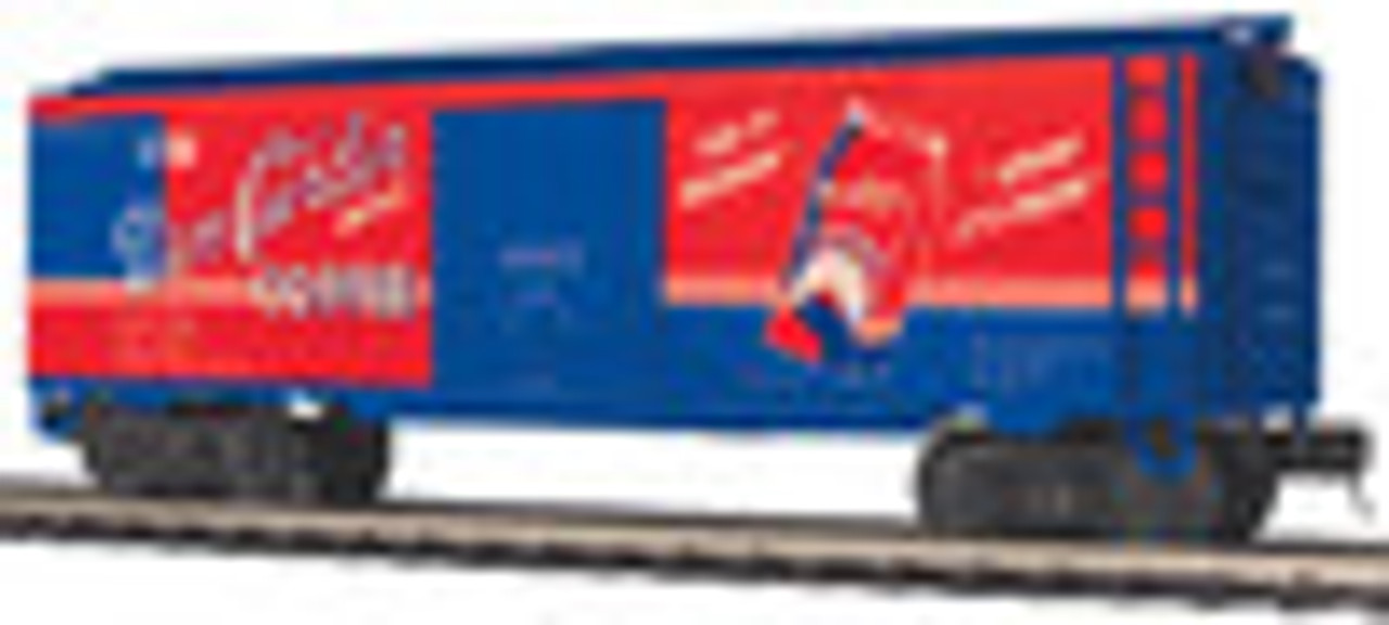 MTH Premier, Van Curler Coffee  plug door (bunkerless) Reefer,  3 rail