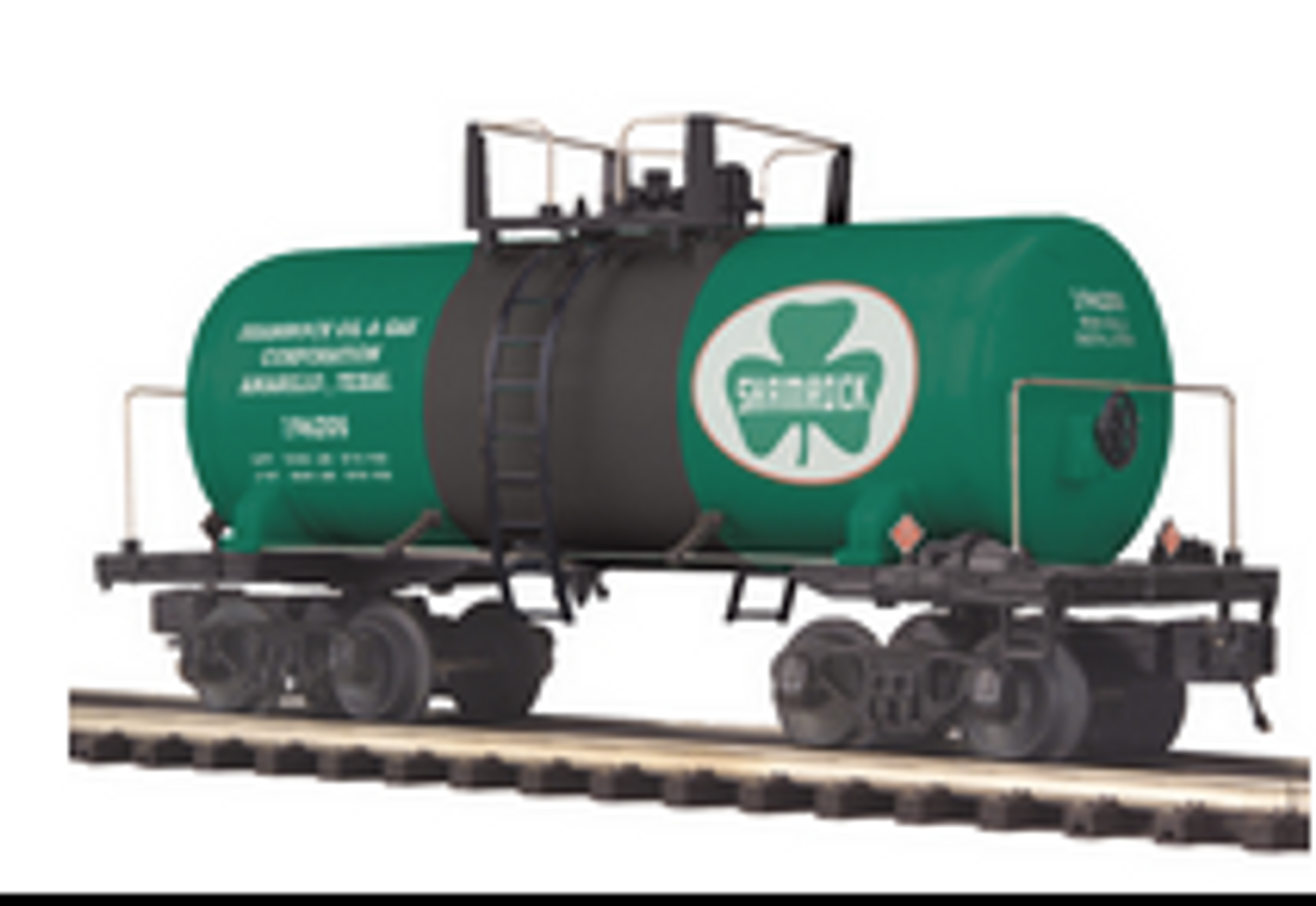 MTH Premier Shamrock Oil  8000 gallon "Beer Can" Tank Car, 3 rail