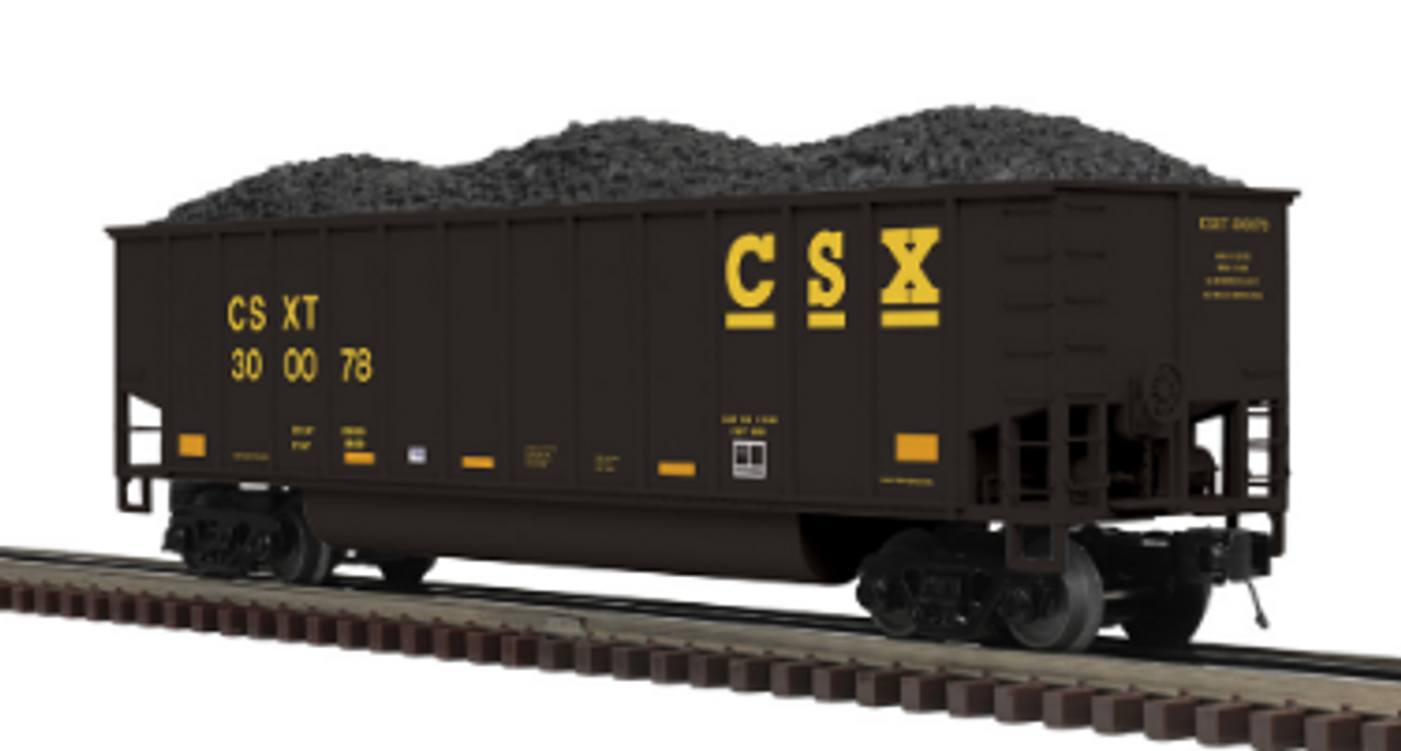 Atlas O Premier (fmr MTH) CSX   bathtub gondola, 3 rail 