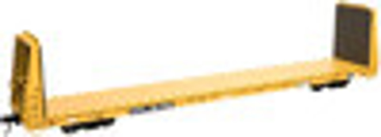 Atlas O TTX  62' bulkhead flat car(black/white logo) 3 rail or 2 rail