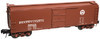 Atlas O PRR  X-29  40' box car (Panel door, flat ends), 3 rail or 2 rail