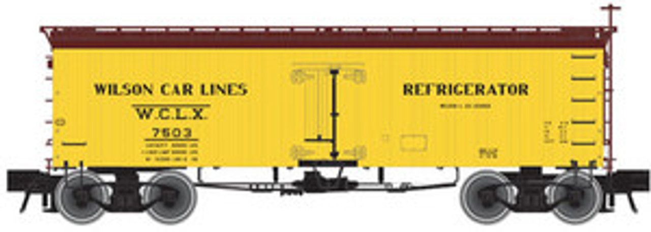 Atlas O Wilson Car Lines  36' wood reefer, 3 rail or 2 rail