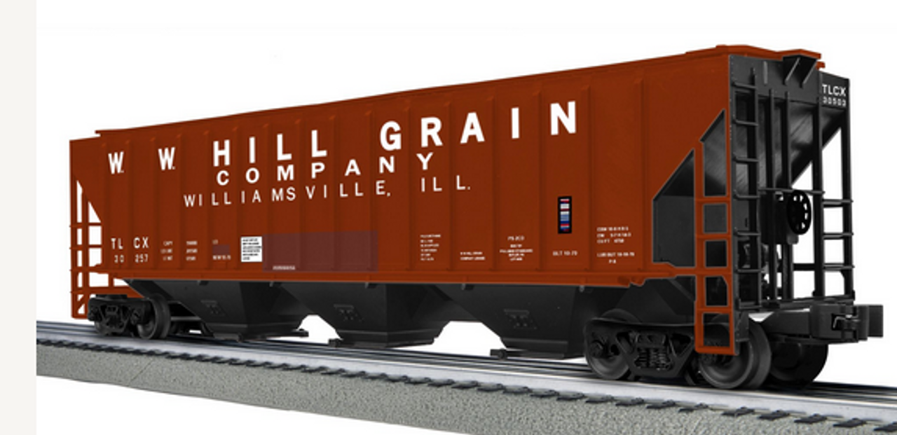 Pre-order for Lionel WW Hill Grain Co PS-2CD Covered hopper,  3 rail