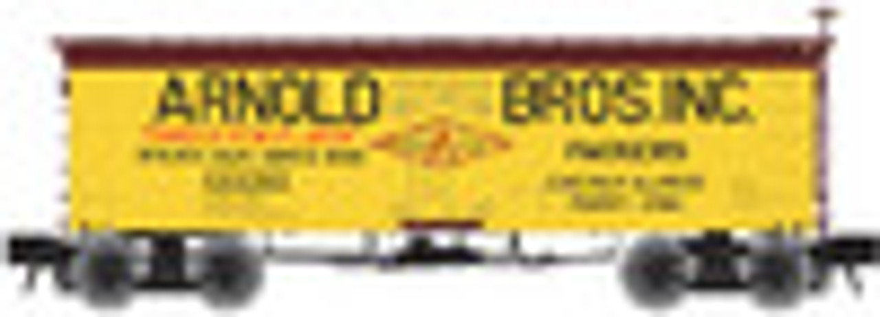 Atlas O Arnold Bros  36' wood reefer, 3 rail or 2 rail