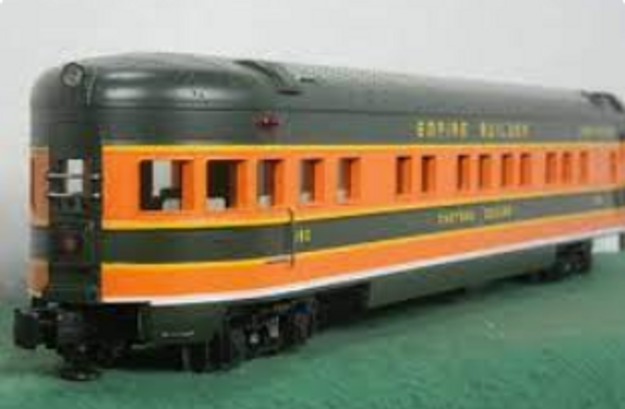 MTH Premier GN  5 car streamlined  (smooth side)  passenger set, 3 rail