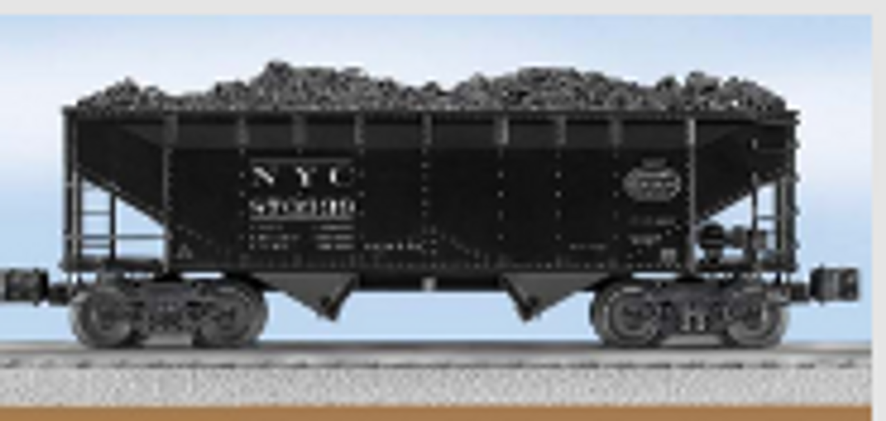 Lionel NYC (black)  2 bay offset hopper car, 3 rail