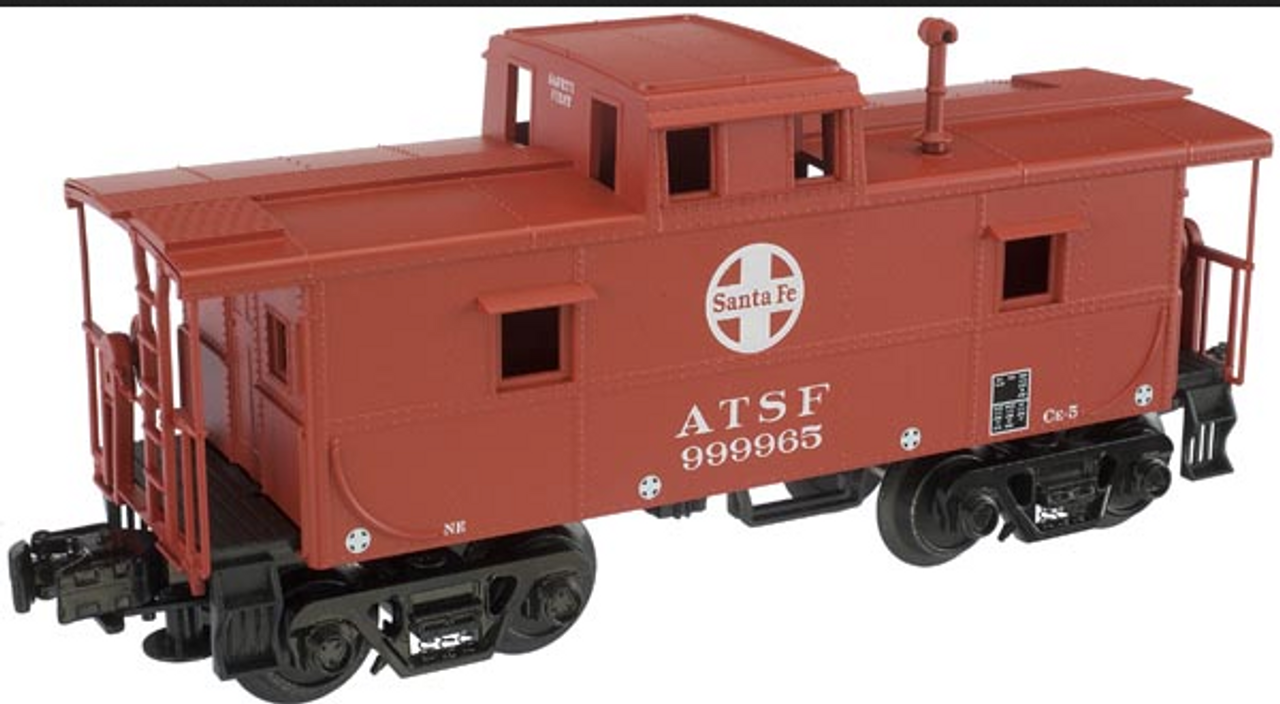 Atlas O Industrial Rail Santa Fe  caboose , 3 rail, 027