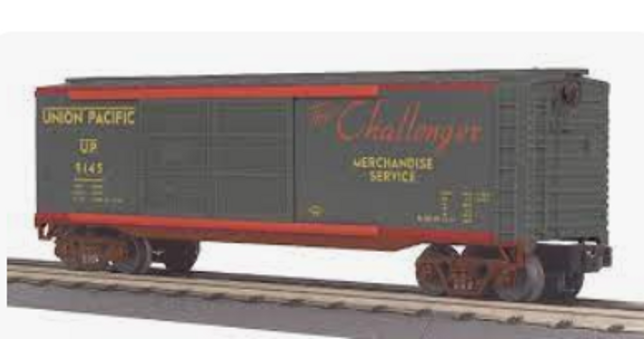 MTH Rail King UP "challenger"  Mdse Service 40' double door Box Car, 3 rail