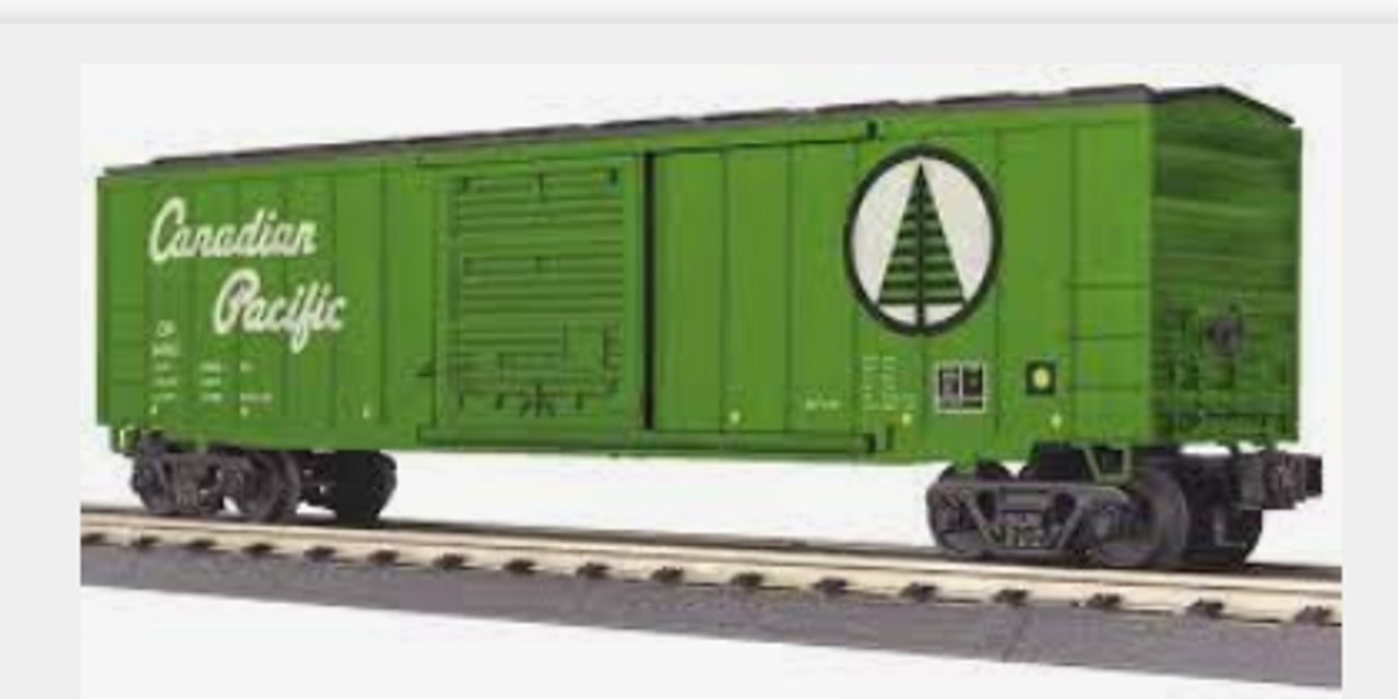 MTH Rail King CP (green)) 50' Modern Box Car, 3 rail