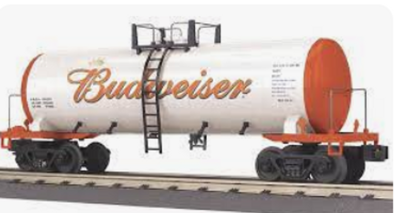 MTH Railking  Budweiser  Modern Tank Car, 3 rail