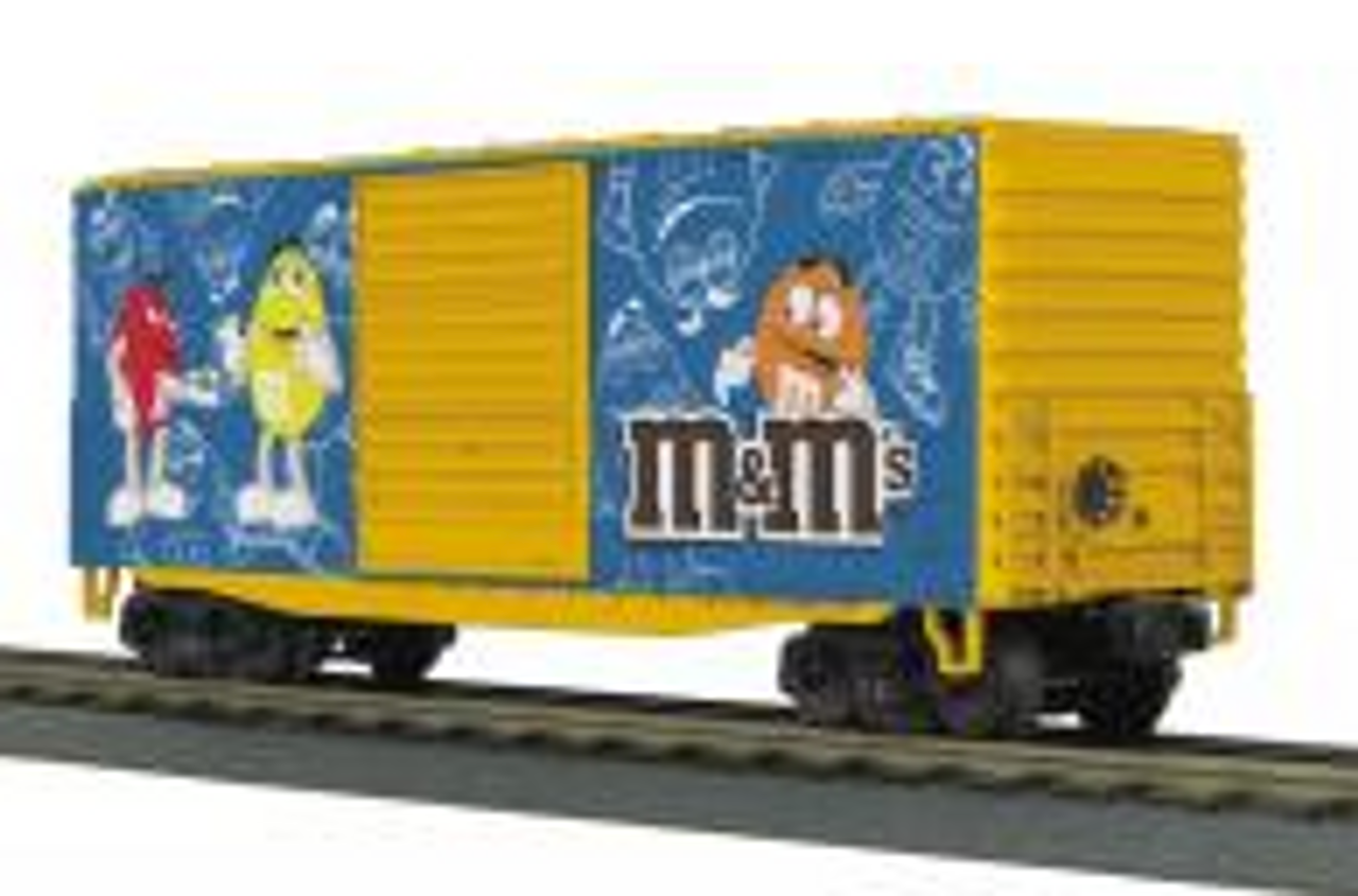 MTH Rail King (semi scale) M&M's  40' High Cube  Box Car, 3 rail