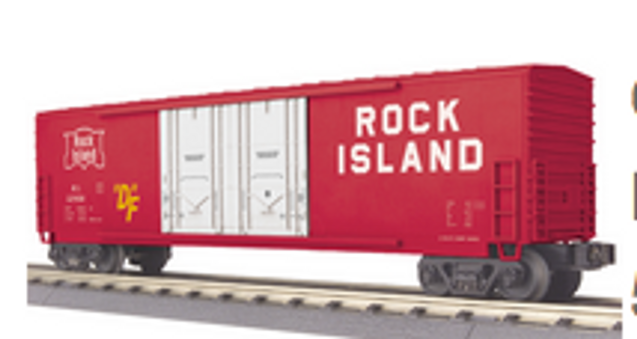 MTH Rail King (semi scale) RI  50' double plug door  Box Car, 3 rail