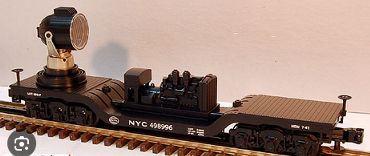 MTH Rail King NYC Operating Searchlight car, 3 rail