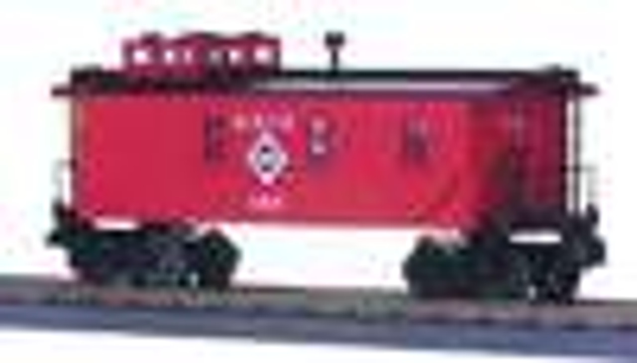 MTH Rail King Erie Woodsided Caboose , 3 rail