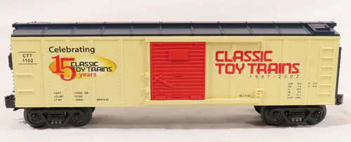 MTH Rail King CTT 15th Aniv.  40'  Box car, 3 rail, Like New Condition