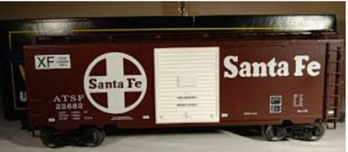 Weaver Santa Fe (food loading) 40' PS-1 box car, 3 rail or 2 rail