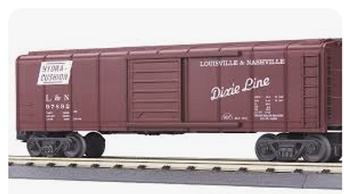 MTH Rail King L&N 40' Rounded roof Box Car, 3 rail, LIKE NEW CONDITION