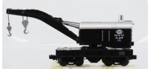 MTH Railking  semi scale NYC Wreck crane and idler/tool car, Like New condition