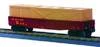 MTH Railking semi-scale UP (tuscan)  Gondola with crates, 3 rail, like new condition 