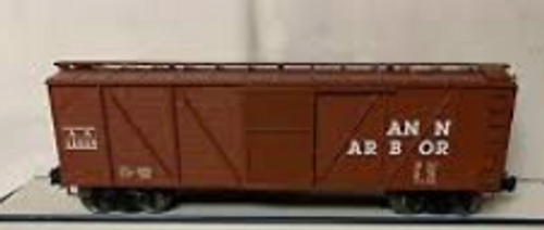 Crown Model Products (Weaver) Ann Arbor  outside braced (wood) box car, 3 rail or 2 rail