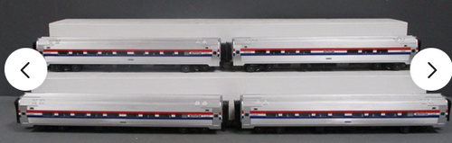 MTH Premier  (1998) Amfleet Phase 3,   4 car passenger set, 3 rail , 