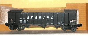 Weaver RDG 3 bay ribbed hopper car, 3 rail or 2 rail