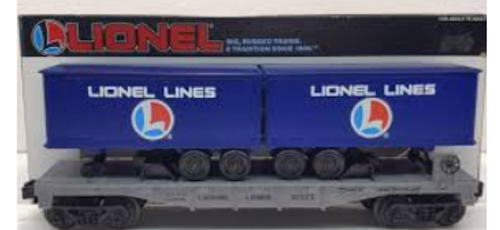 Lionel  Traditional size Lionel Lines  Flat car with trailers