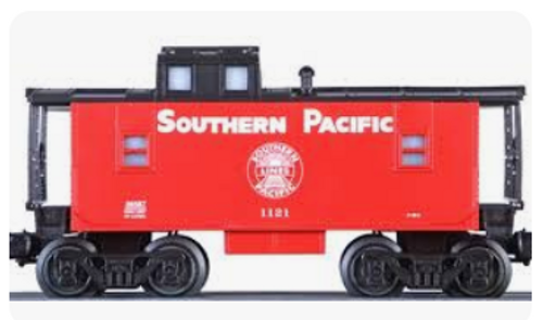 Lionel   semi-scale  SP  Cupola  caboose  ,  3 rail