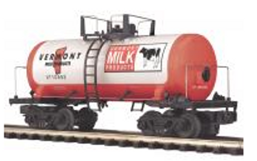 MTH Premier Vermont Milk  8000 gallon "Beer Can" Tank Car, 3 rail