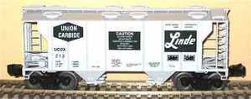 Weaver Linde (Union Carbide) 34' PS-2 covered hopper car, 3 rail or 2 rail