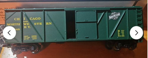 Crown Model Products (Weaver) C&NW outside braced (wood) box car, 3 rail or 2 rail