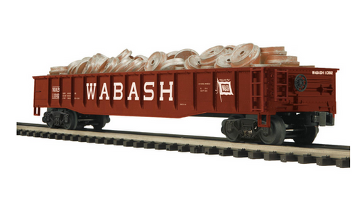 MTH Premier Wabash Mill Gondola Car w/ scrap wheel  Load, 3 rail