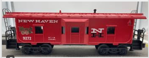 Lionel semi-scale NH bay window  caboose  ,  3 rail