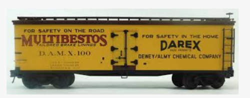 Atlas O Special Run Dewey and Almy Chemical   40' Wood Reefer
