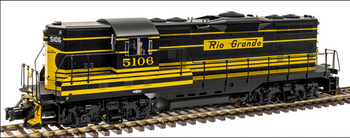 Atlas O  Rio Grande  GP-7   diesel,  3 rail, tmcc