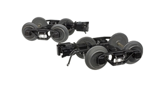 Atlas O 3 rail bettendorf diecast/sprung trucks for Wagon top box cars and weaver cars (Pair)