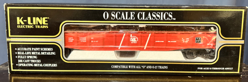 K-line diecast CNJ 50' gondola with junk load,  3-rail 