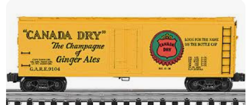 K-line Canada Dry 40' wood reefer, 3-rail