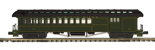 Pre-order for PDT exclusive MTH Premier Raritan River 64' woodside passenger combine, 3 rail 