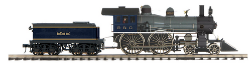Pre-order for MTH Premier B&O 4-4-0 American steam engine, 3 rail, P3.0, 