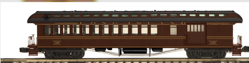 Pre-order for 2 car set of MTH Premier LIRR1890's style wood 64' passenger cars ..3 rail