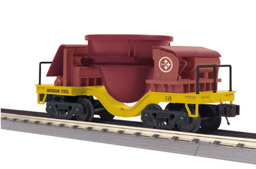 MTH Rail King Scale  Amterican Steel  slag cars, set of 3, 3 rail