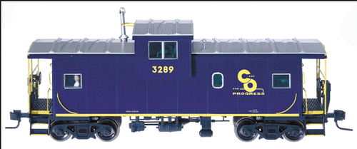 Atlas O C&O Extended Vision caboose, 3 rail, Like new condition