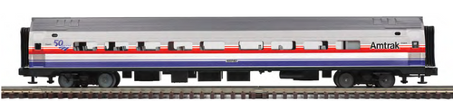 Atlas O Premier Amfleet Phase 3, 50th aniv. coach car, 2 rail