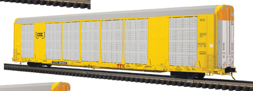 Atlas O CSX/TTX   89' auto carrier,  3 rail  