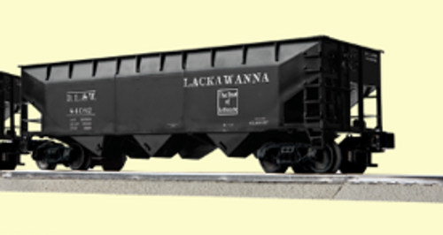 Pre-order for Lionel (fmr weaver) Lackawanna 3 bay offset hopper car , 3 rail 